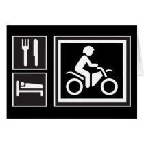 Eat. Sleep. RIDE! Greeting Cards