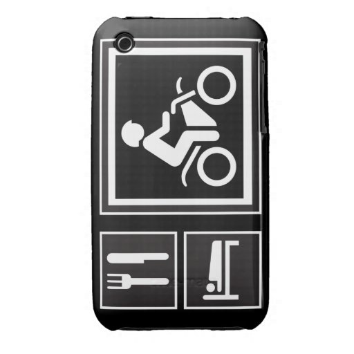 Eat Sleep RIDE Motorbike iPhone 3 Covers
