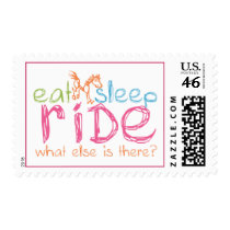 Eat Sleep Ride postage by PaintingPony Eat Sleep Ride postage