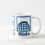 Eat, Sleep, & Ride (Roller Coasters) - Blue Mugs