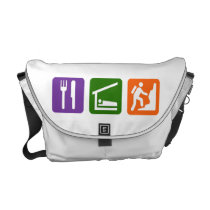 Eat Sleep Rock Climbing Messenger Bag