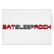 Eat Sleep Rock - Emo Alternative Grunge Rock Punk cards
