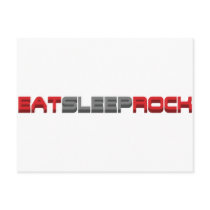 Eat Sleep Rock - Emo Alternative Grunge Rock Punk postcards
