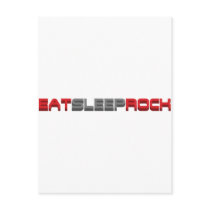Eat Sleep Rock - Emo Alternative Grunge Rock Punk postcards