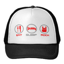 Eat Sleep Rock - Emo, goth, alternative, grunge Mesh Hat