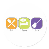 Eat Sleep Rock stickers