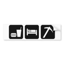 Eat Sleep Rockhound Bumper Sticker