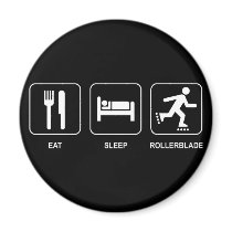 Eat Sleep Rollerblade Magnet