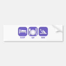 Eat Sleep Row Bumper Sticker
