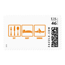 Eat Sleep Rowing postage