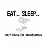 Eat Sleep RUBY-THROATED HUMMINGBIRDS t-shirts