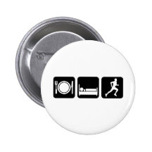 eat sleep run button