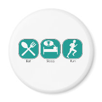 Eat Sleep Run magnets