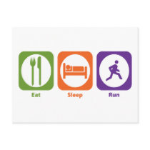 Eat Sleep Run Postcards