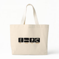 Eat Sleep Run Repeat Canvas Bag