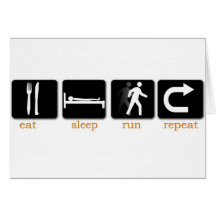 Eat Sleep Run Repeat Card