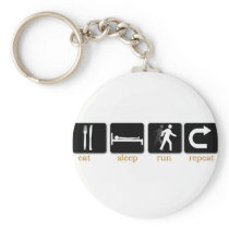 Eat Sleep Run Repeat Key Chains