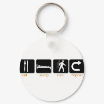 Eat Sleep Run Repeat keychains