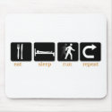 Eat Sleep Run Repeat mousepads