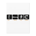 Eat Sleep Run Repeat postcards