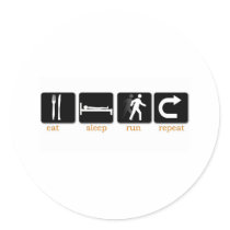 Eat Sleep Run Repeat stickers