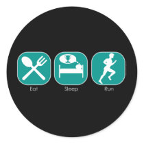 Eat Sleep Run stickers
