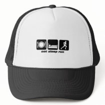 Eat sleep run running hats