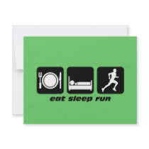 Eat sleep run running invite