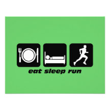 Eat sleep run running invite