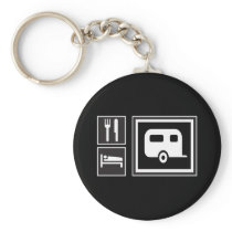 Eat. Sleep. RV! Key Chain