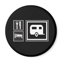 Eat. Sleep. RV! Refrigerator Magnets