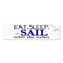 Eat Sleep Sail bumper stickers