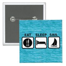 Eat Sleep Sail Buttons