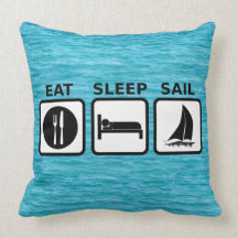 Eat Sleep Sail Pillow
