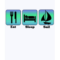 Eat Sleep Sail t-shirt
