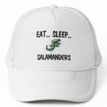 Eat Sleep SALAMANDERS hats