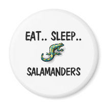 Eat Sleep SALAMANDERS magnets