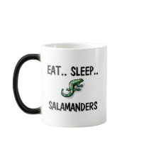 Eat Sleep SALAMANDERS mugs