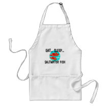 Eat Sleep SALTWATER FISH aprons by AnimalShirts Eat Sleep SALTWATER FISH aprons