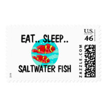 Eat Sleep SALTWATER FISH postage by AnimalShirts Eat Sleep SALTWATER FISH postage
