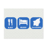 Eat Sleep San Marino Postcards