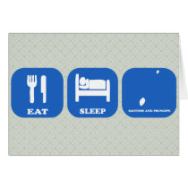 Eat Sleep Saotome And Principe Greeting Card
