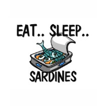 Eat Sleep SARDINES t-shirts