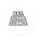 Eat Sleep Science stickers