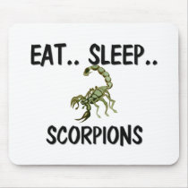 Eat Sleep SCORPIONS mousepads by AnimalShirts Eat Sleep SCORPIONS mousepads