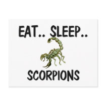 Eat Sleep SCORPIONS postcards by AnimalShirts Eat Sleep SCORPIONS postcards