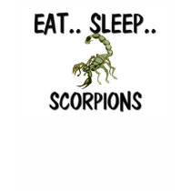 Eat Sleep SCORPIONS t-shirts by AnimalShirts Eat Sleep SCORPIONS t-shirts