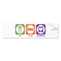 Eat Sleep Scrapbook bumper stickers