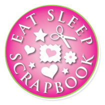 Eat Sleep  Scrapbook stickers