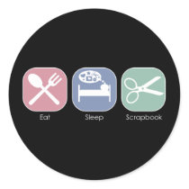 Eat Sleep Scrapbook stickers by mariabellimages Eat Sleep Scrapbook stickers